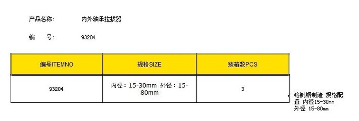 專業之選 臺灣鷹之印93204內外軸承拉拔器——高效可靠的軸承拆卸解決方案